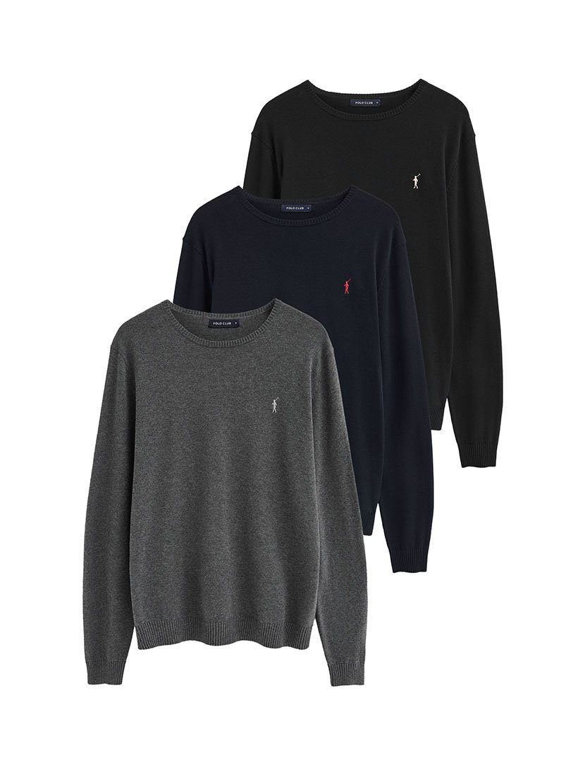 Pack 3 Pullovers GG12 Multicor