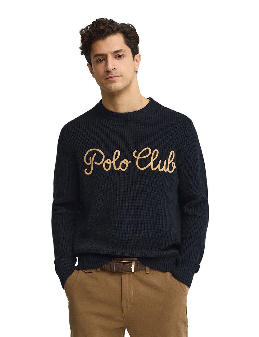 Pullover GG7 Relaxed Fit Azul