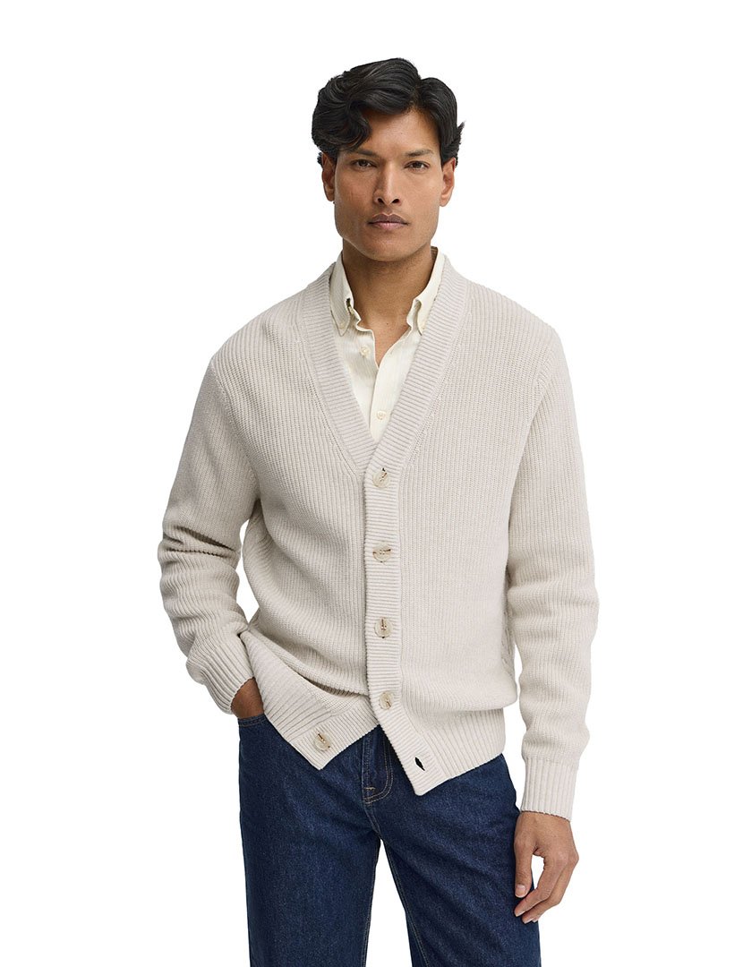 Cardigan GG7 Loose Fit Bege
