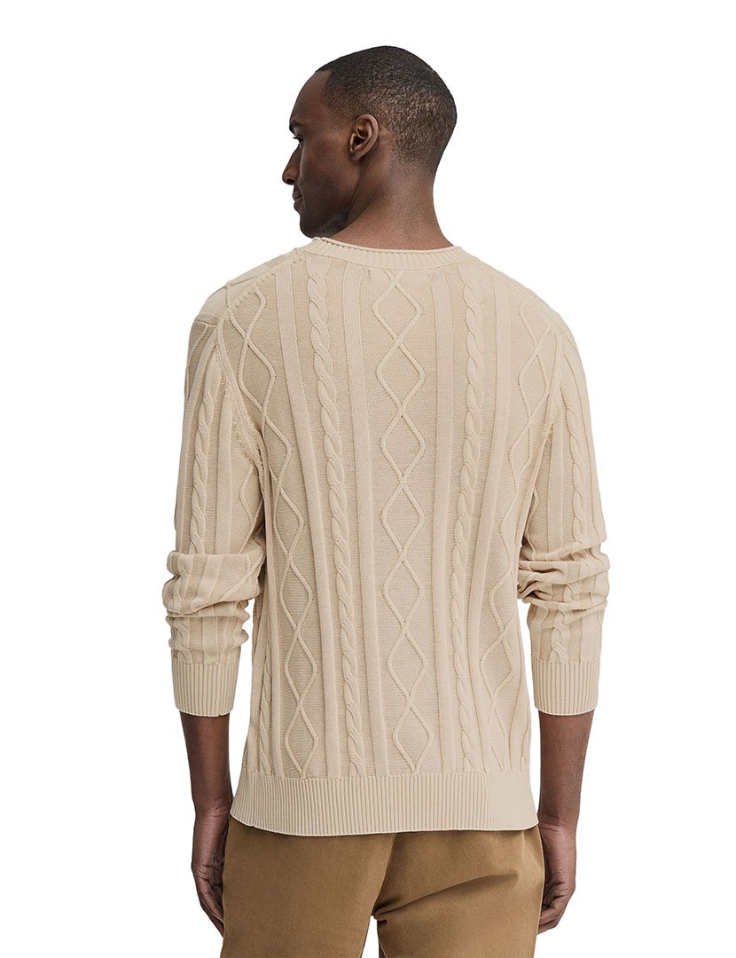 Pullover de Malha Loose Fit Bege
