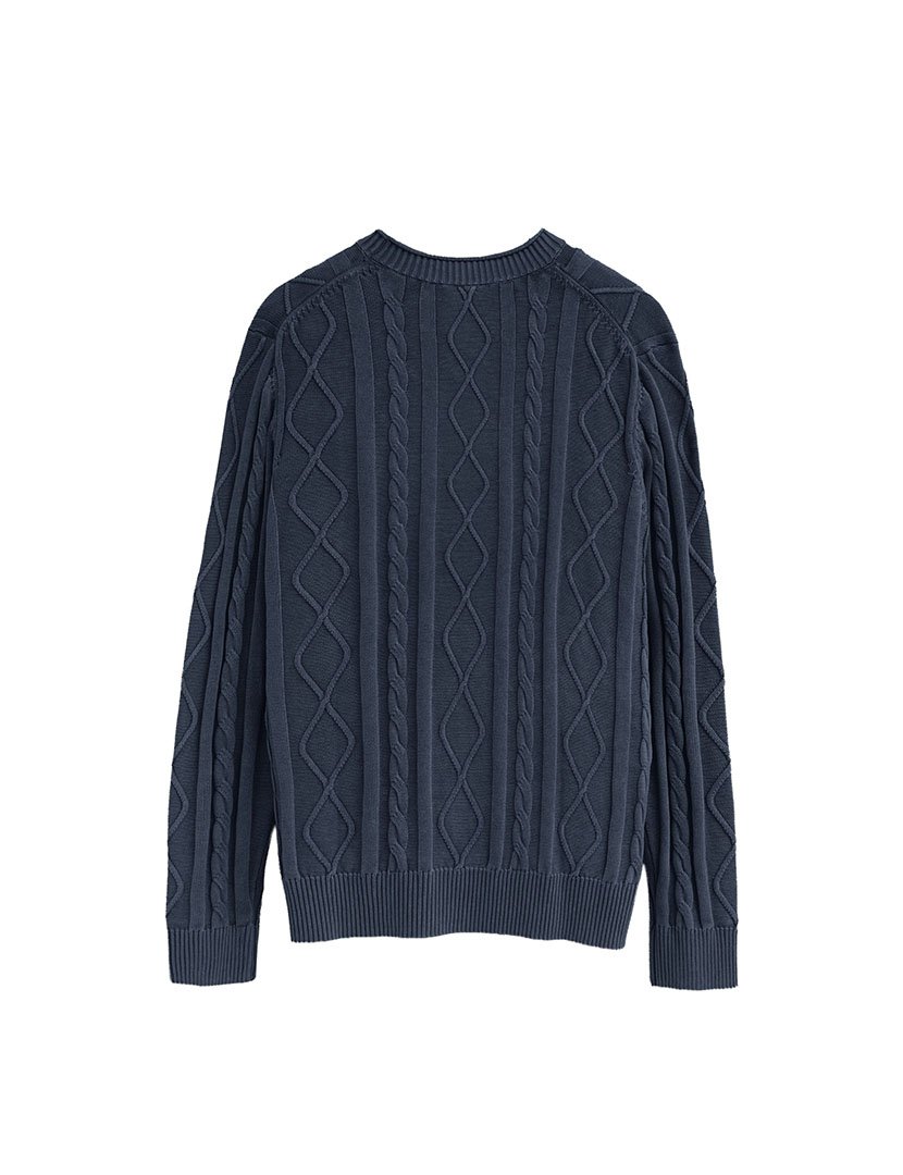 Pullover de Malha Loose Fit Azul