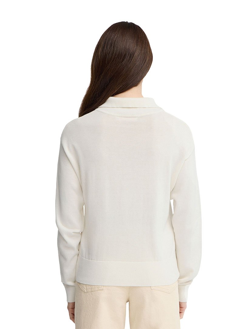 Pullover meio zip GG12 Branco