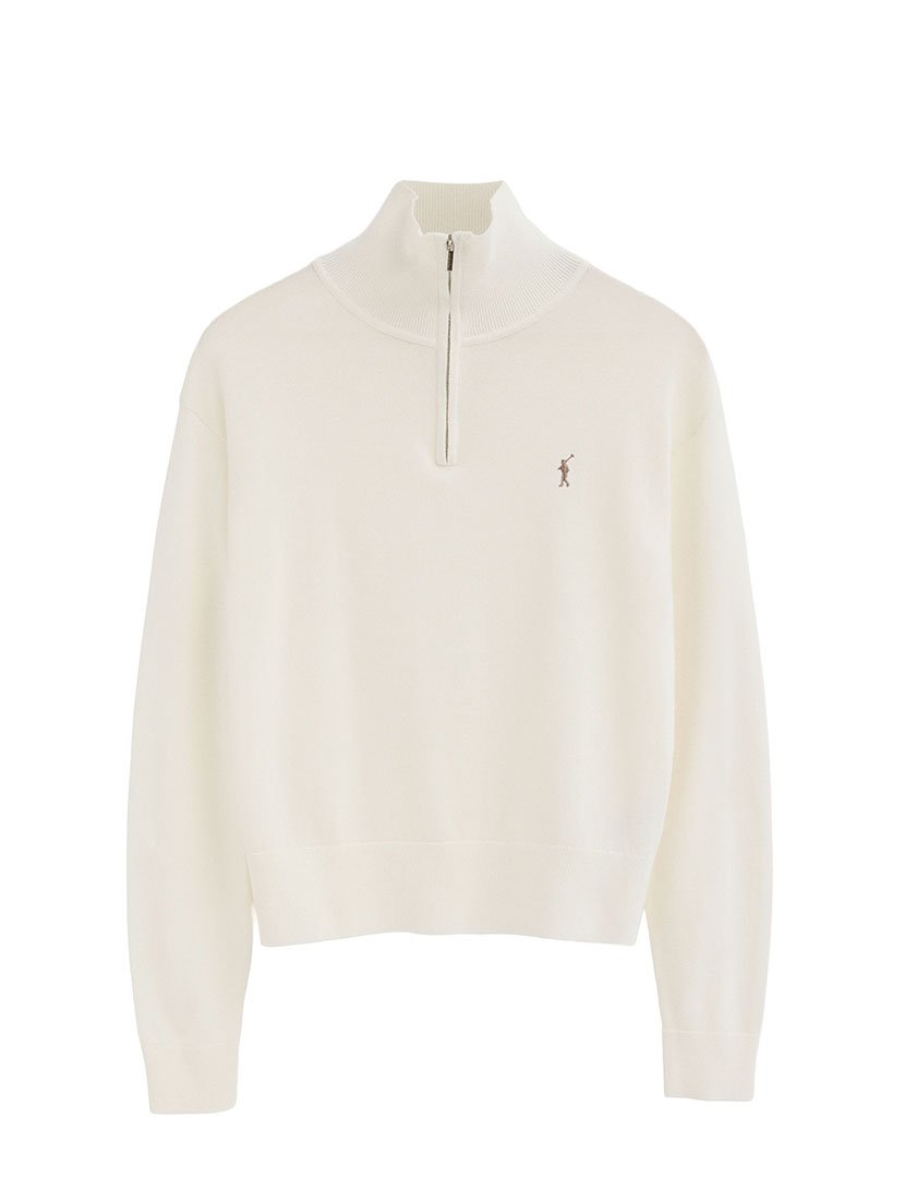Pullover meio zip GG12 Branco