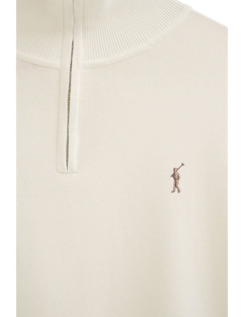 Pullover meio zip GG12 Branco