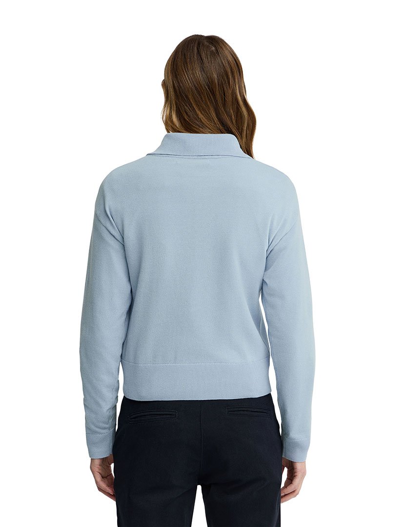 Pullover meio zip GG12 Azul Claro