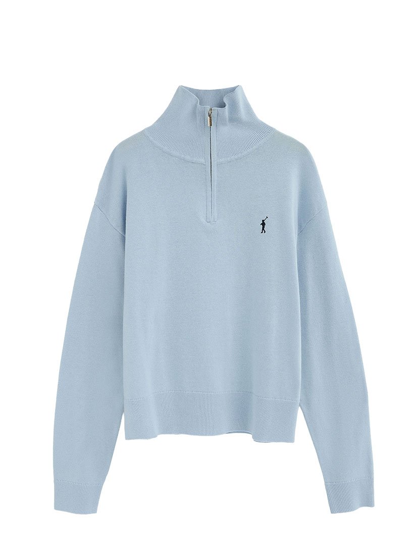 Pullover meio zip GG12 Azul Claro