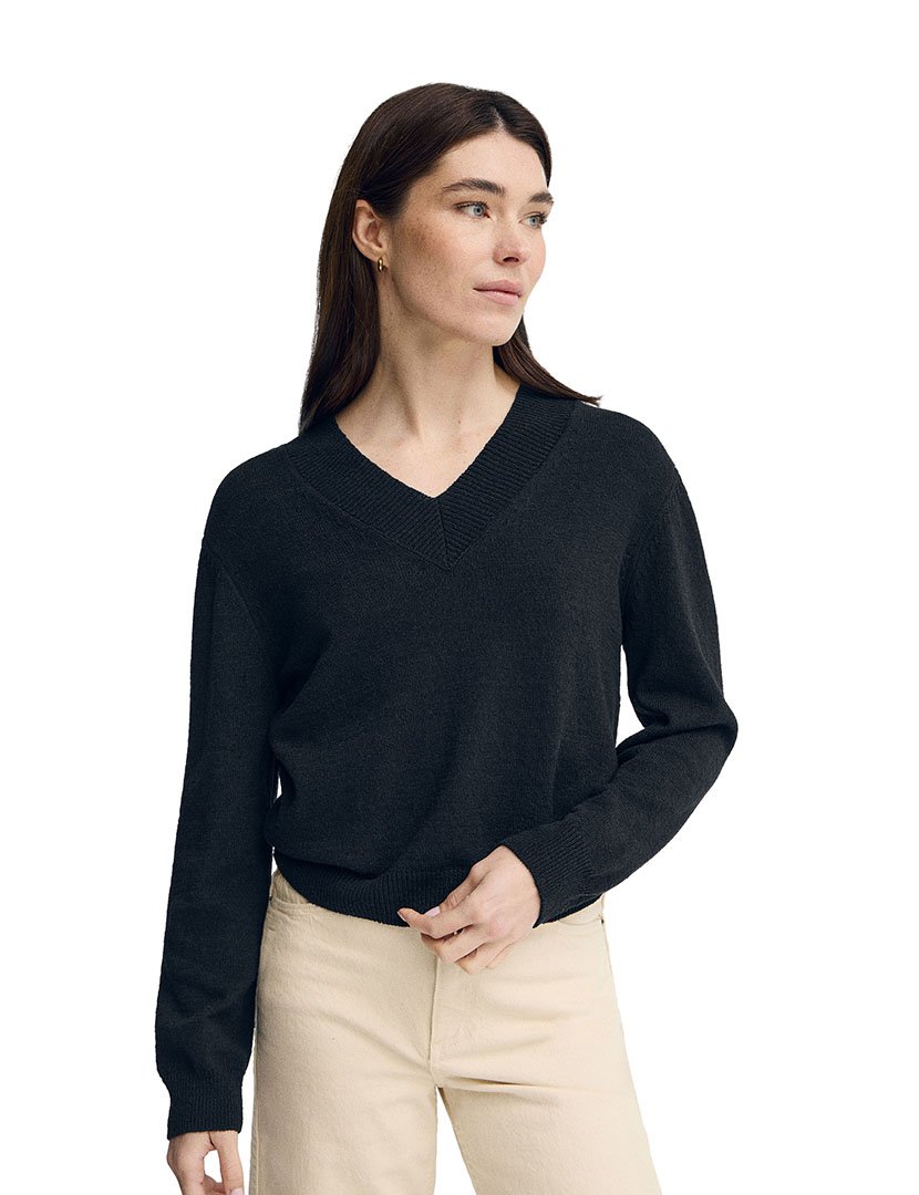 Pullover de Malha Azul