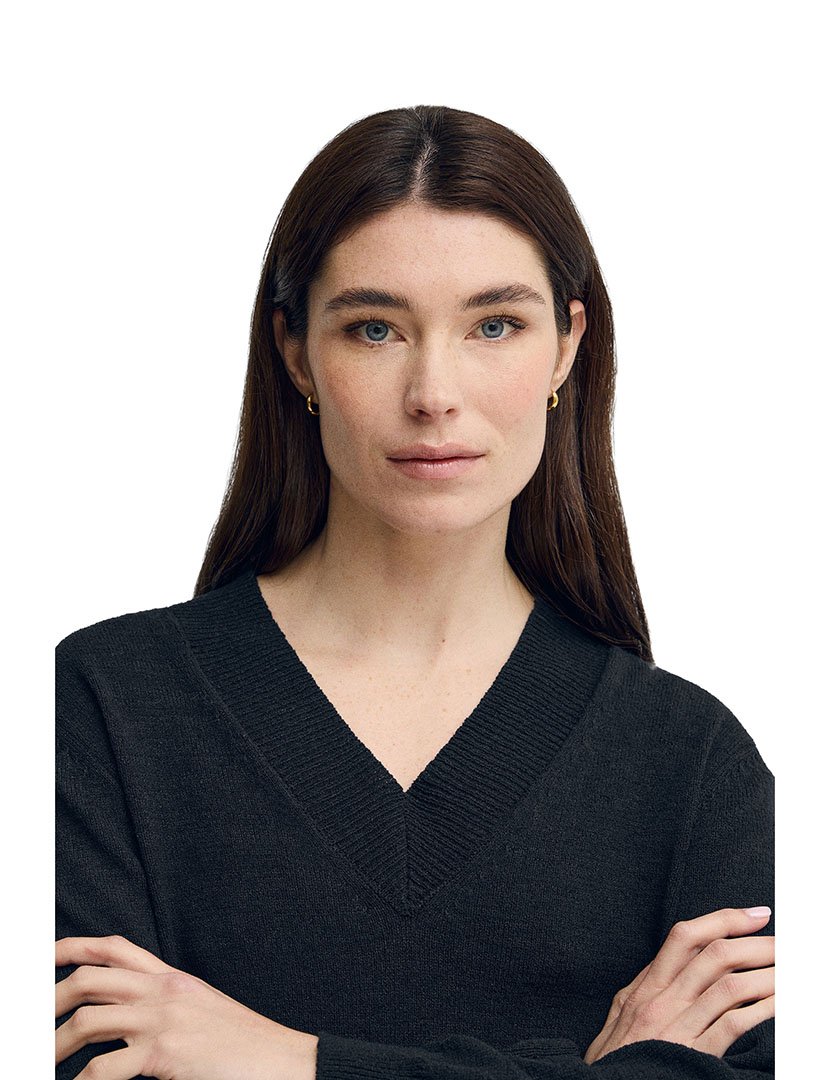 Pullover de Malha Azul