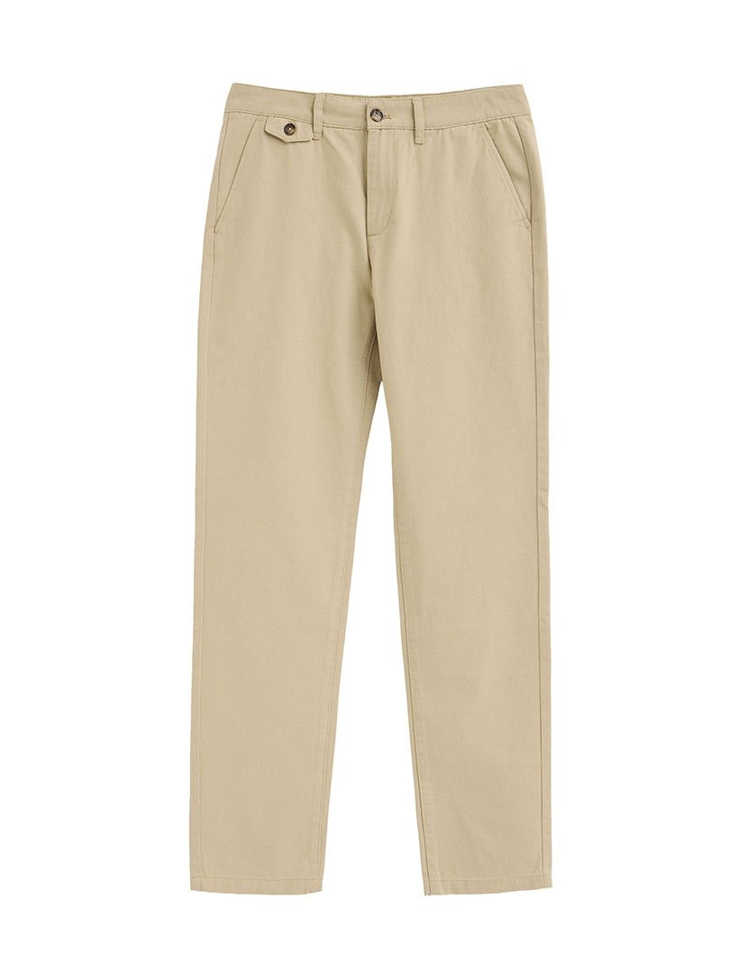 Calças Chino Regular Fit Bege