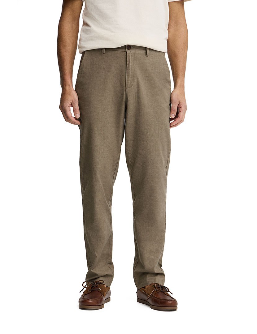 Calças Chino Regular Fit Verde Khaki