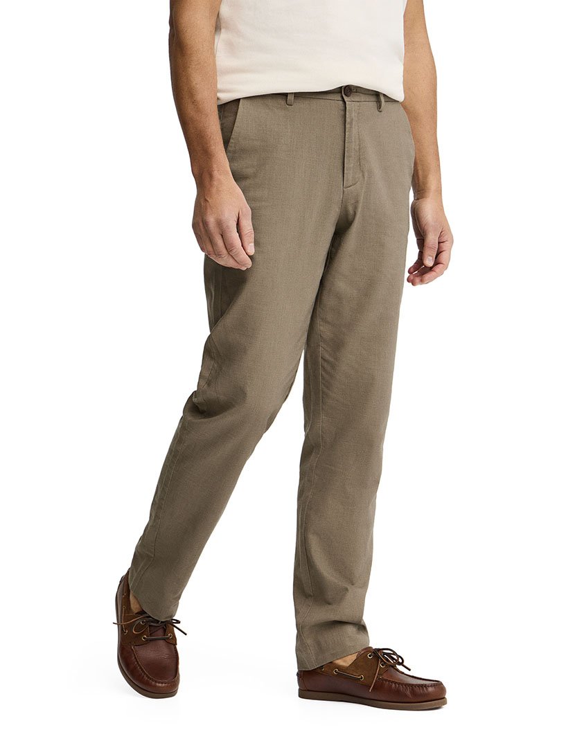 Calças Chino Regular Fit Verde Khaki