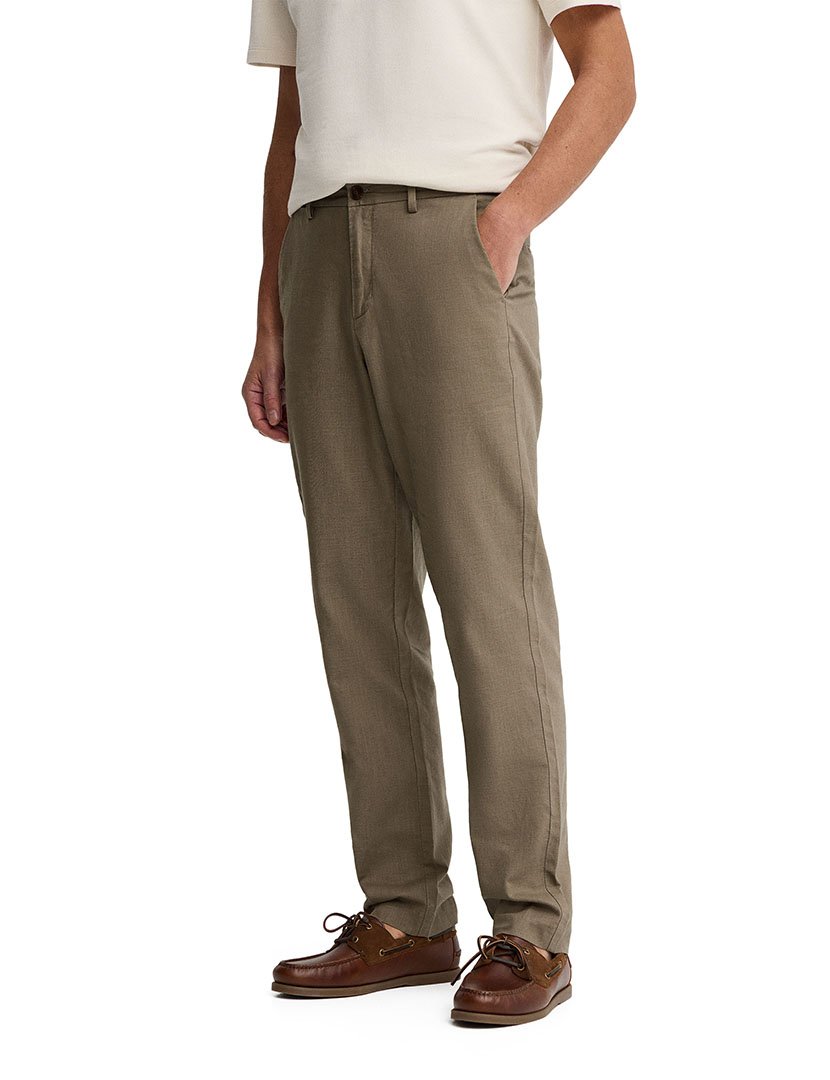 Calças Chino Regular Fit Verde Khaki
