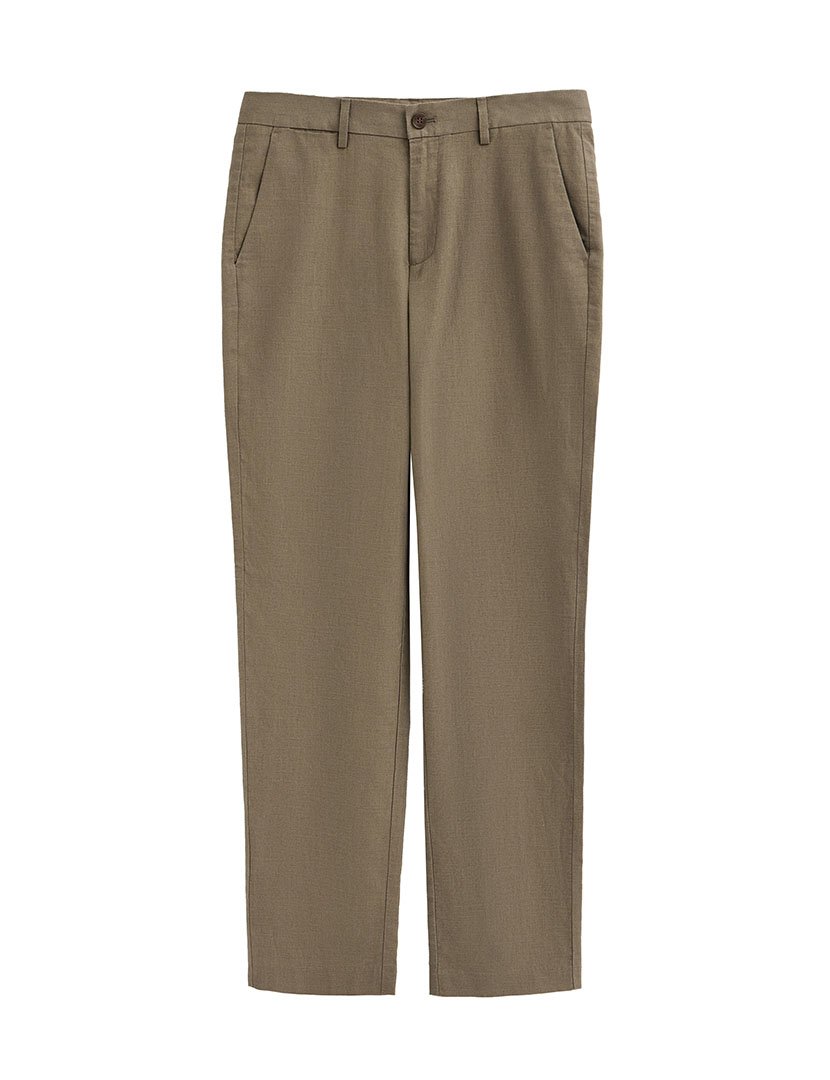 Calças Chino Regular Fit Verde Khaki