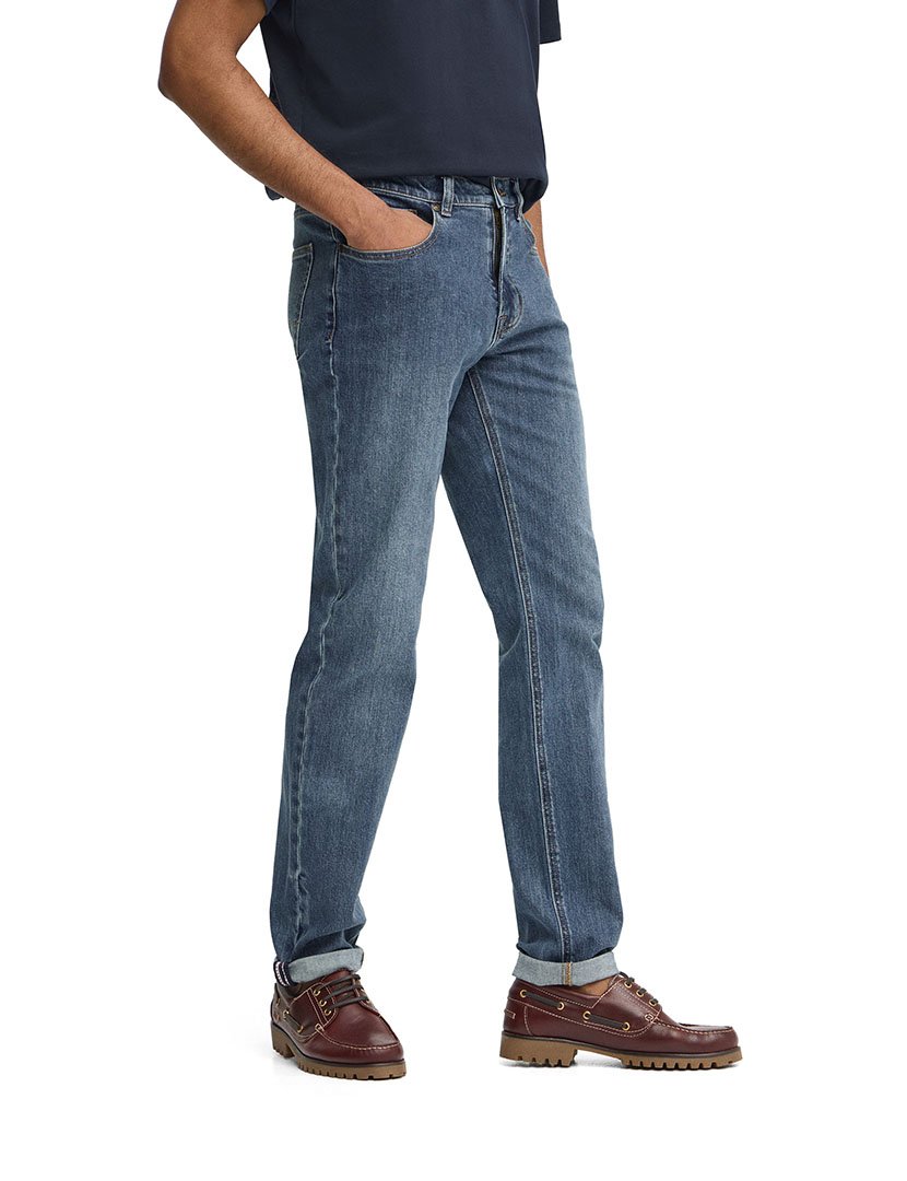 Calças de Ganga Slim Fit Azul