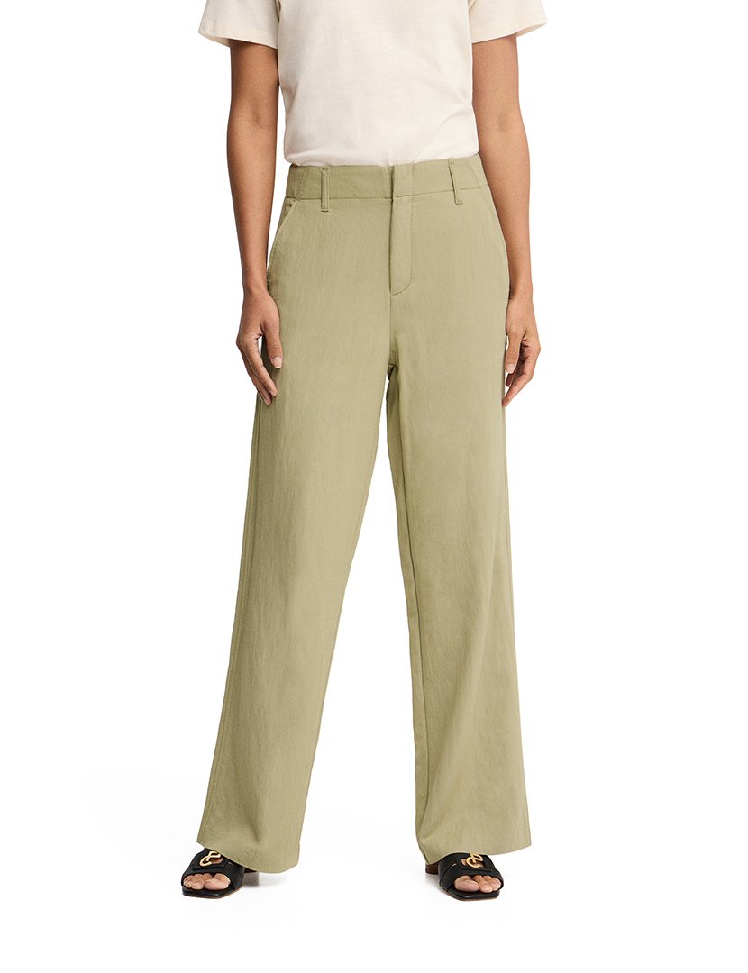 Calças Regular Fit Bege