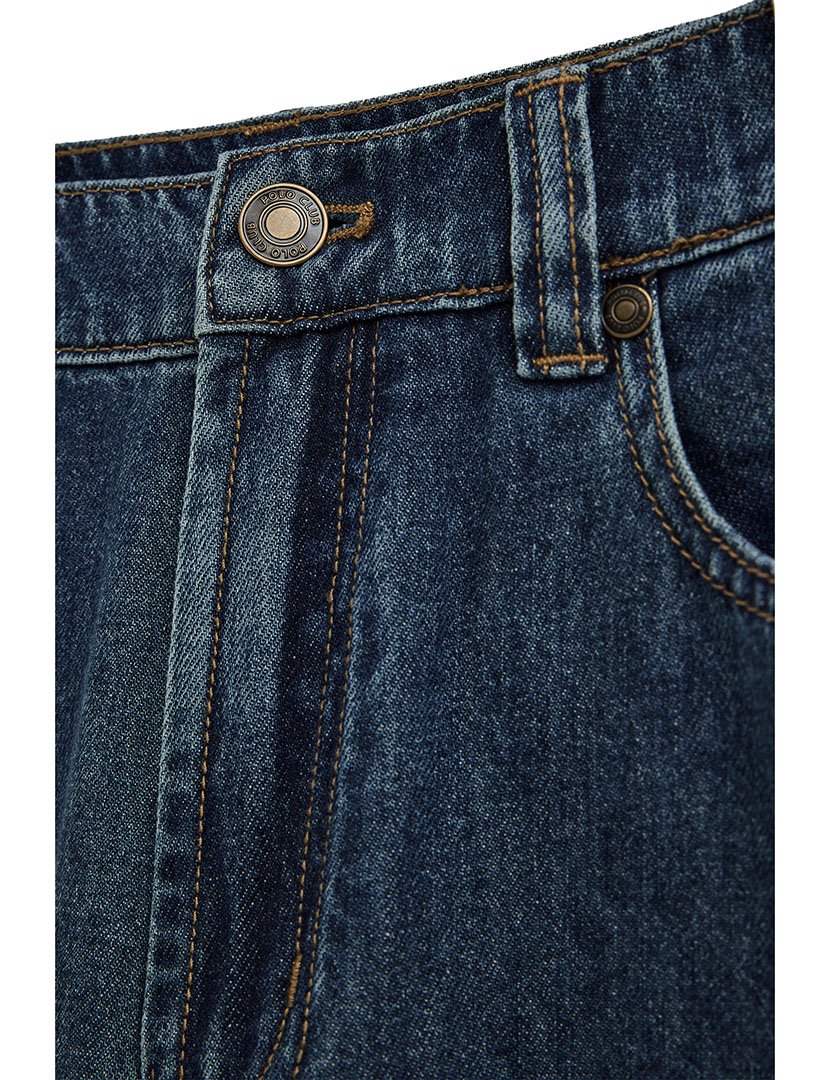 Calças de Ganga Wide Leg Azul