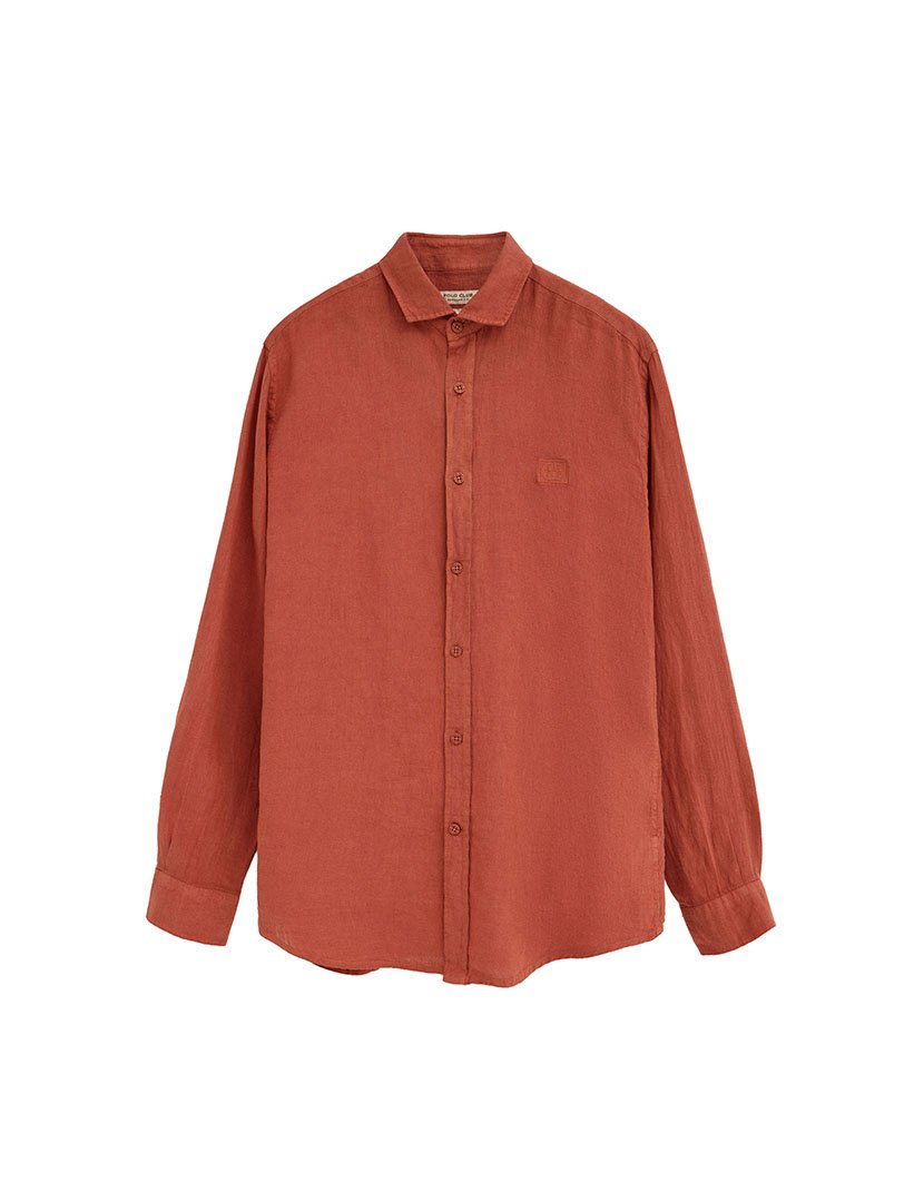 Camisa manga comprida Regular Fit Vermelho