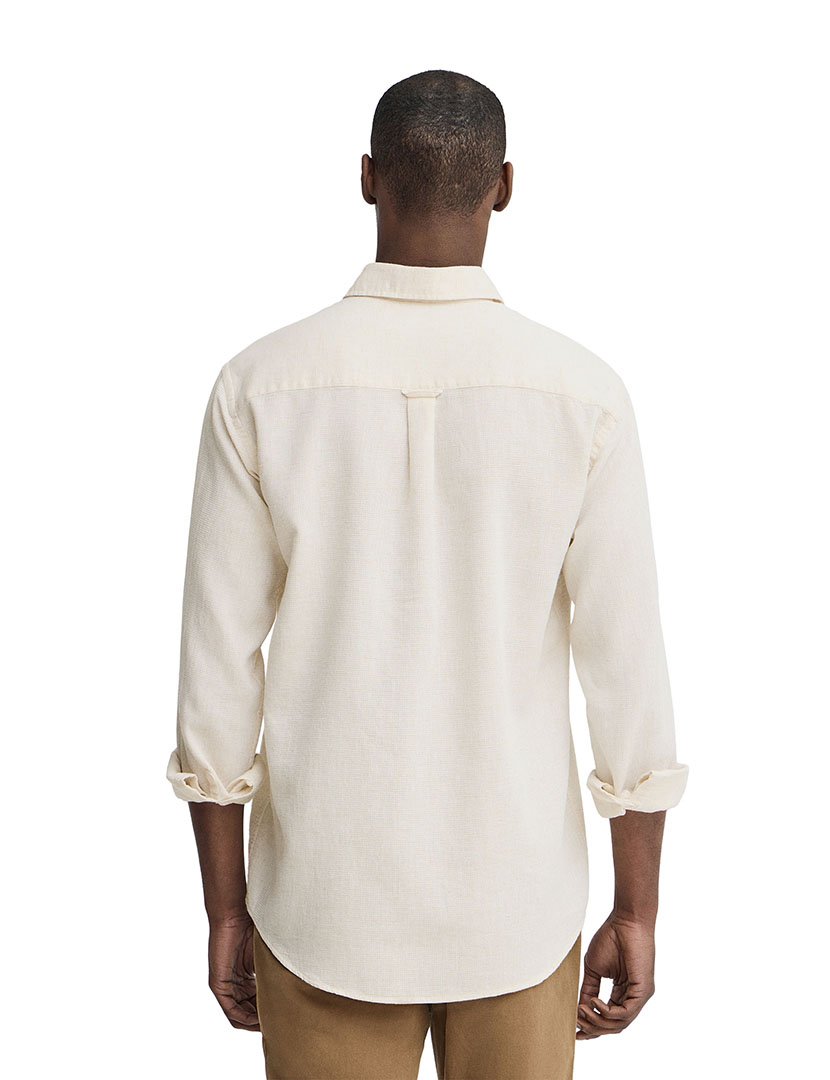Camisa manga comprida Regular Fit Bege