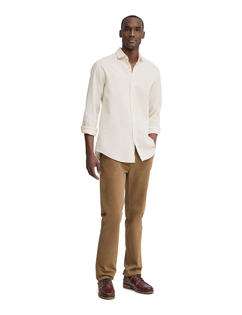 Camisa manga comprida Regular Fit Bege
