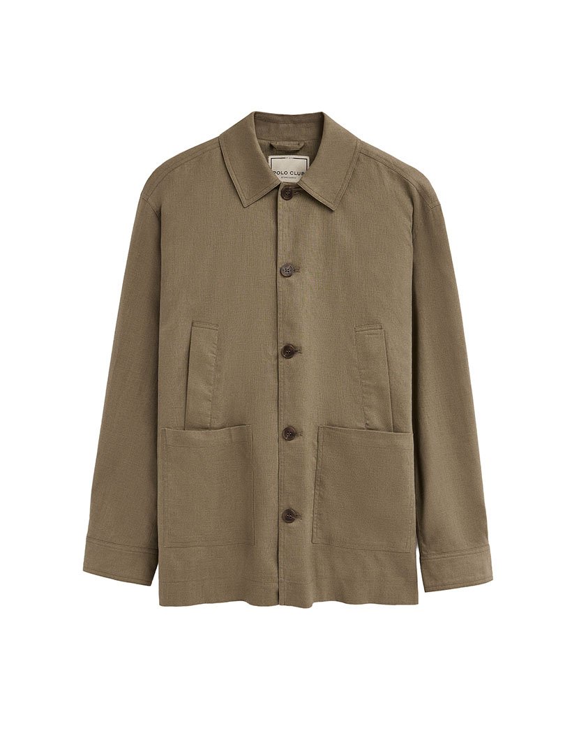 Sobretudo Regular Fit Verde Khaki