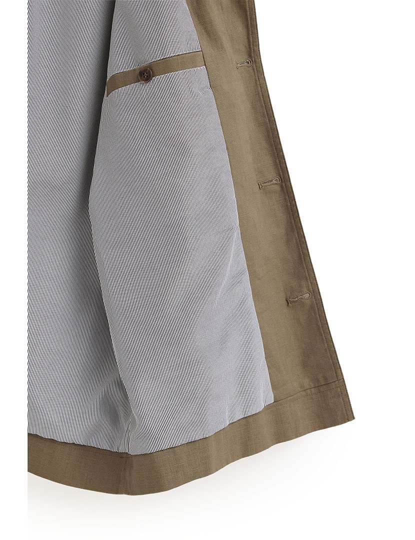 Sobretudo Regular Fit Verde Khaki