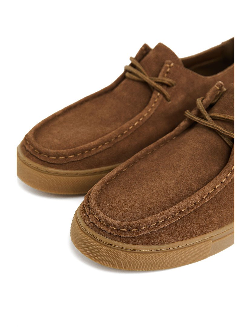 Sapatos Wallaby Suede Castanho