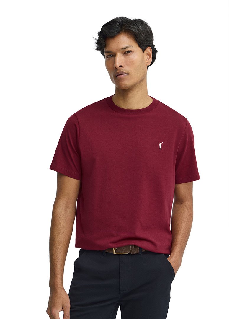 T-Shirt Regular Fit Bordô
