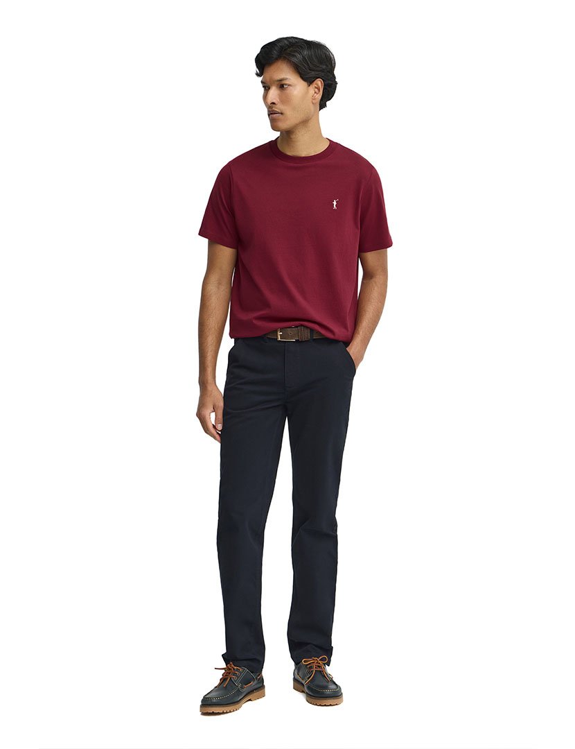 T-Shirt Regular Fit Bordô