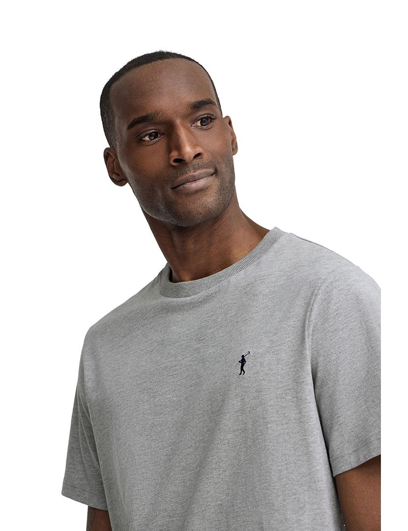 T-Shirt Regular Fit Cinzento