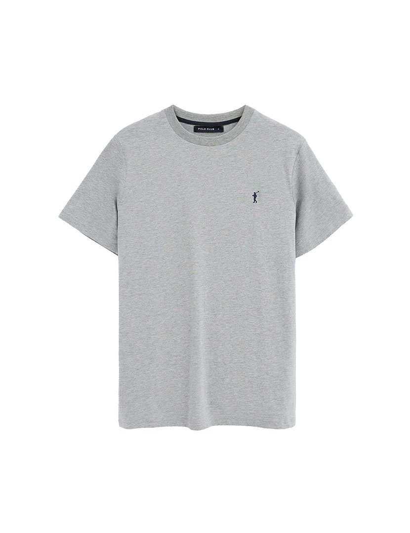 T-Shirt Regular Fit Cinzento