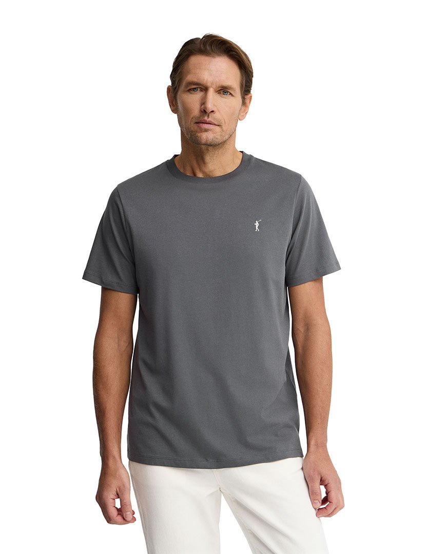T-Shirt Regular Fit Cinzento