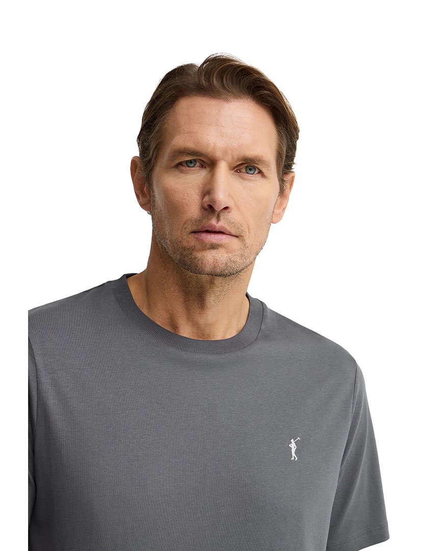 T-Shirt Regular Fit Cinzento