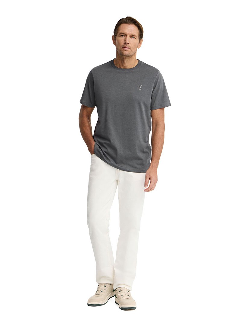 T-Shirt Regular Fit Cinzento