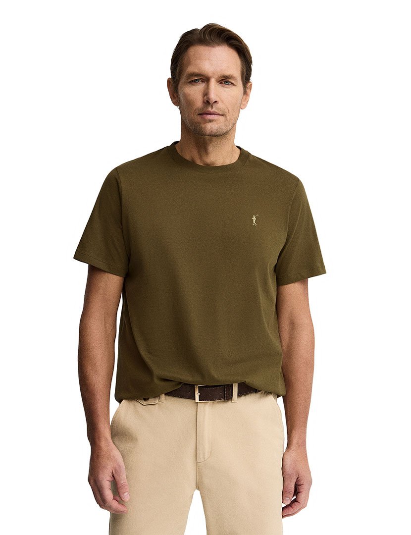 T-Shirt Regular Fit Verde Khaki