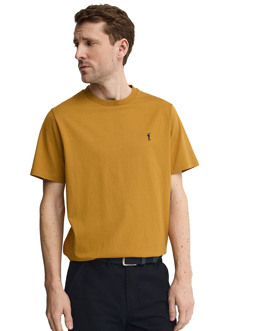 T-Shirt Regular Fit Amarelo Mostarda