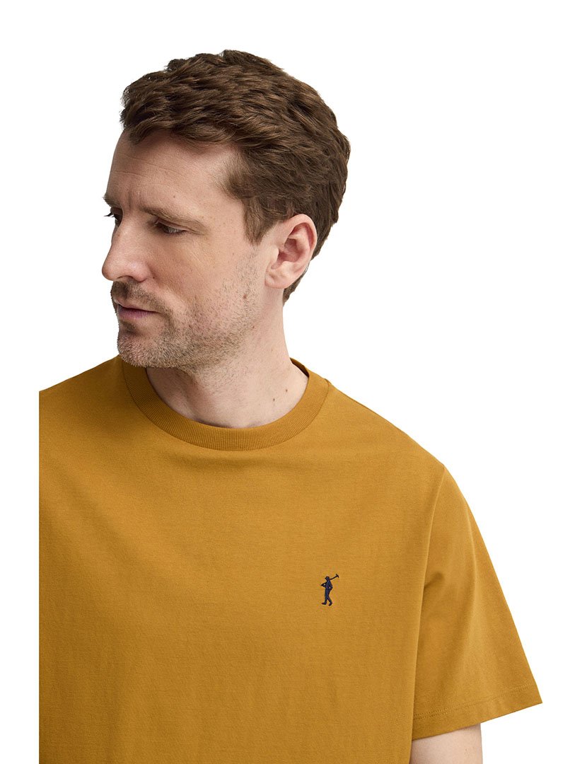 T-Shirt Regular Fit Amarelo Mostarda