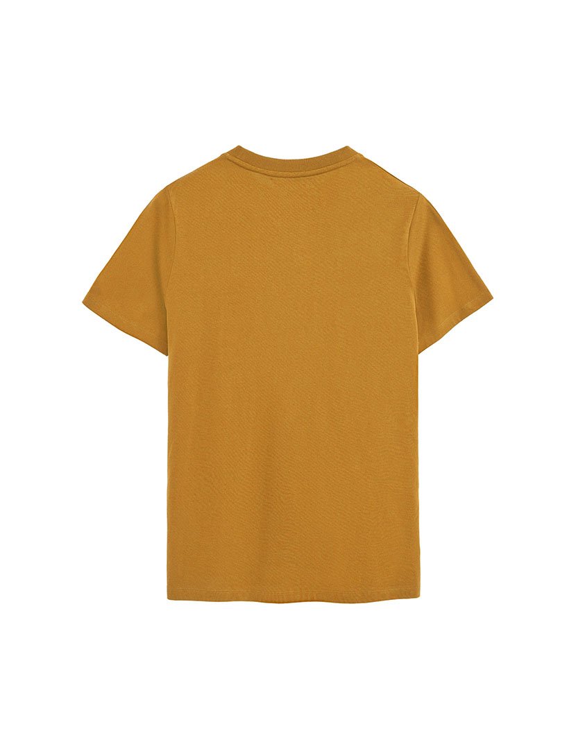 T-Shirt Regular Fit Amarelo Mostarda