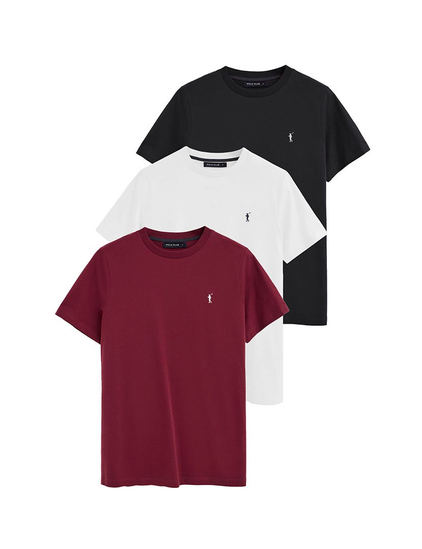 Pack 3 T-Shirts Regular Fit Multicor
