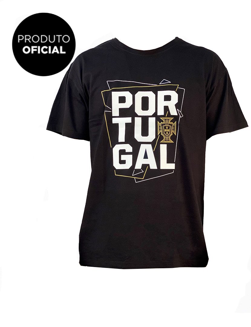 T-Shirt FPF Portugal Preto Kids