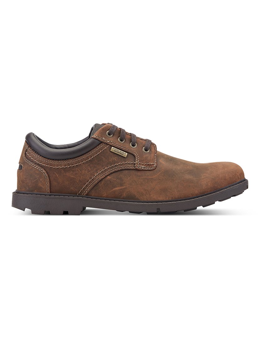 Sapato Oxford Storm Surge Plain Toe Castanho