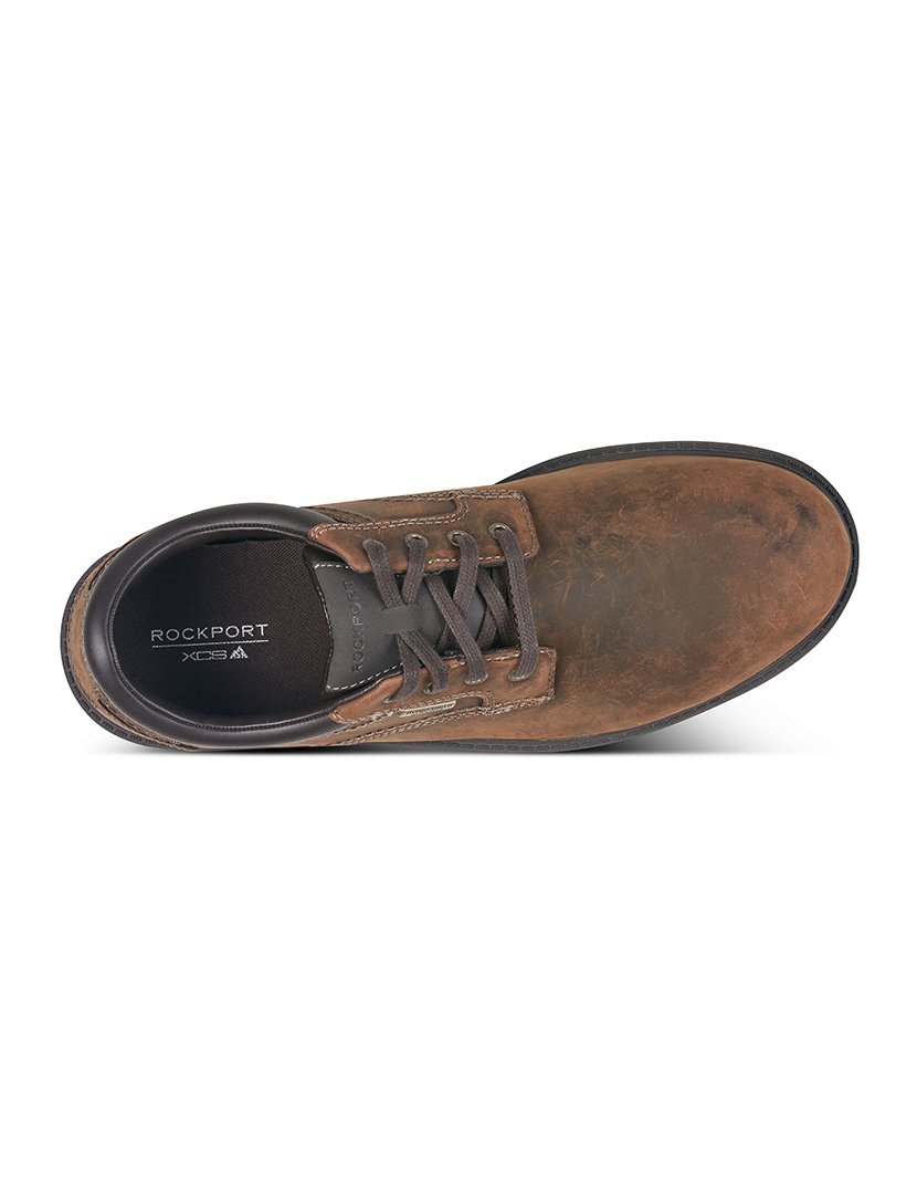 Sapato Oxford Storm Surge Plain Toe Castanho