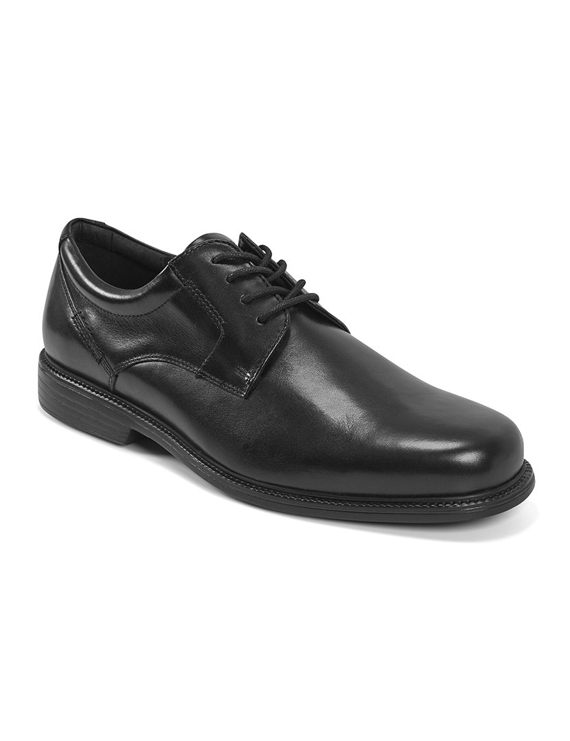 Sapato Charles Road Plain Toe Oxford Preto