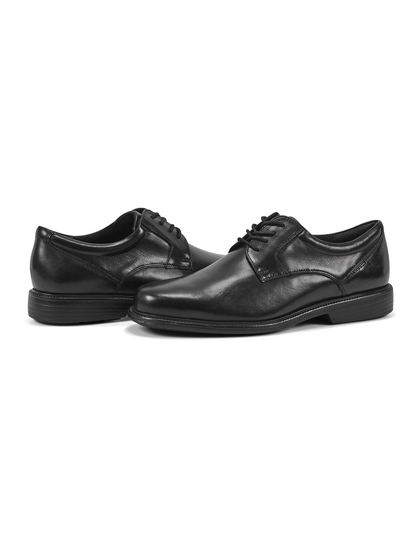 Sapato Charles Road Plain Toe Oxford Preto