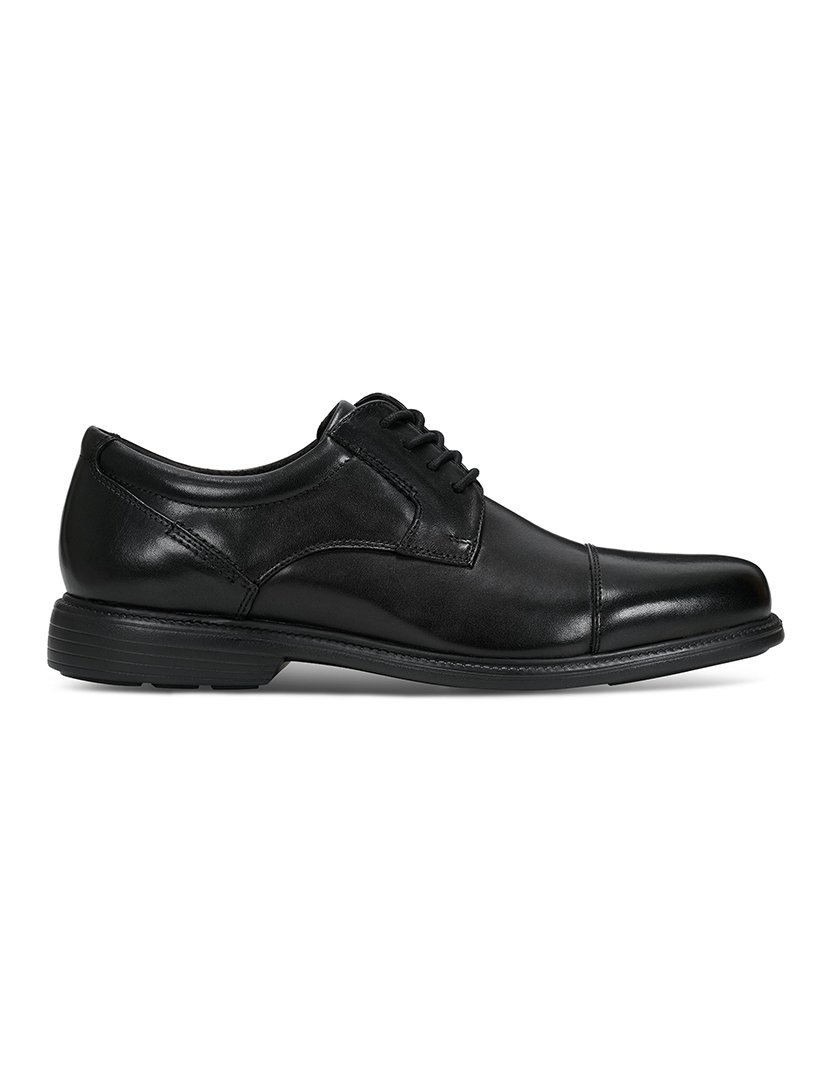 Sapato Charles Road Cap Toe Oxford Preto