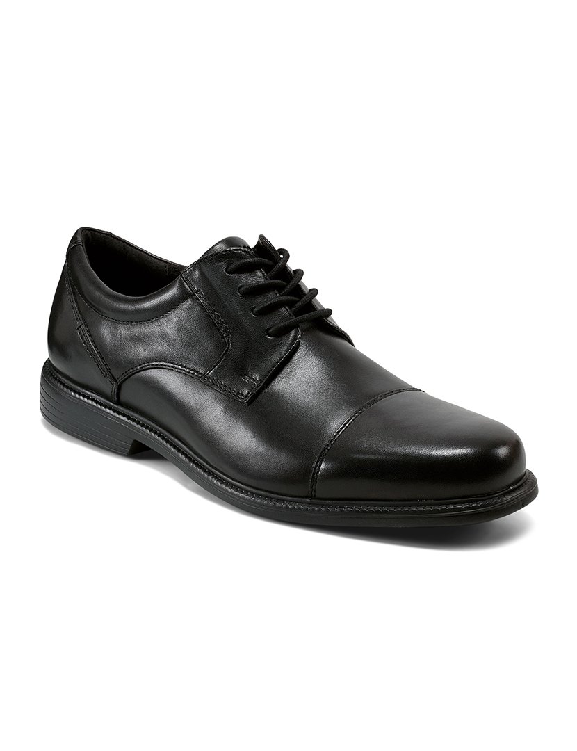 Sapato Charles Road Cap Toe Oxford Preto