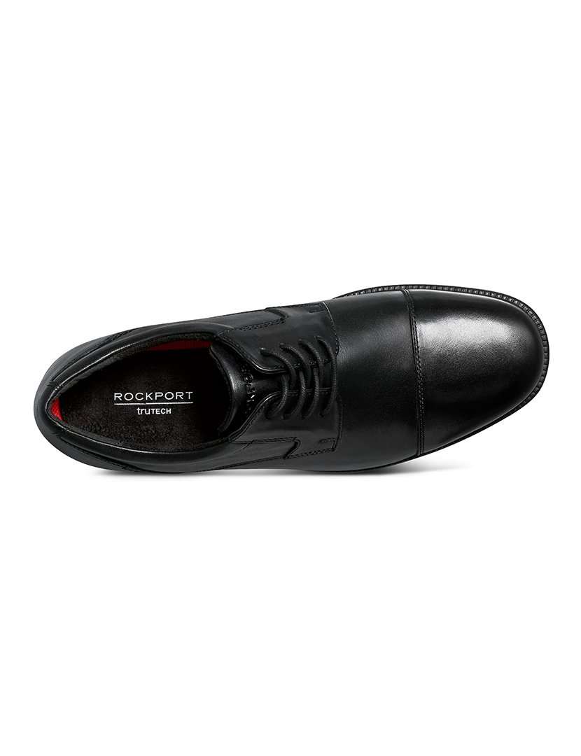Sapato Charles Road Cap Toe Oxford Preto