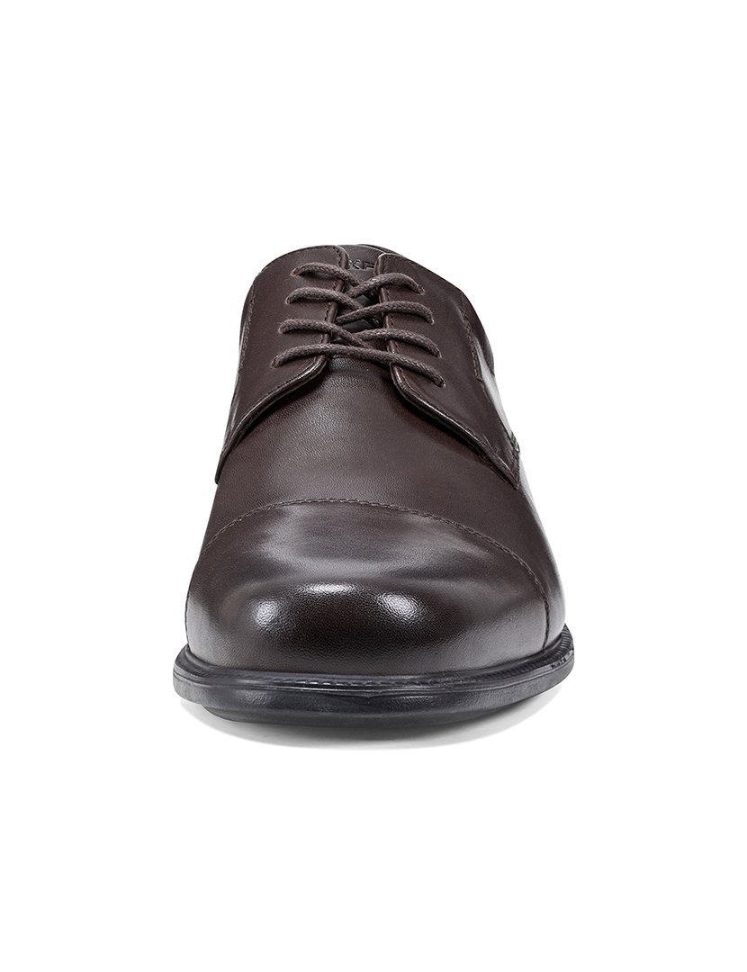 Sapato Charles Road Cap Toe Oxford Castanho