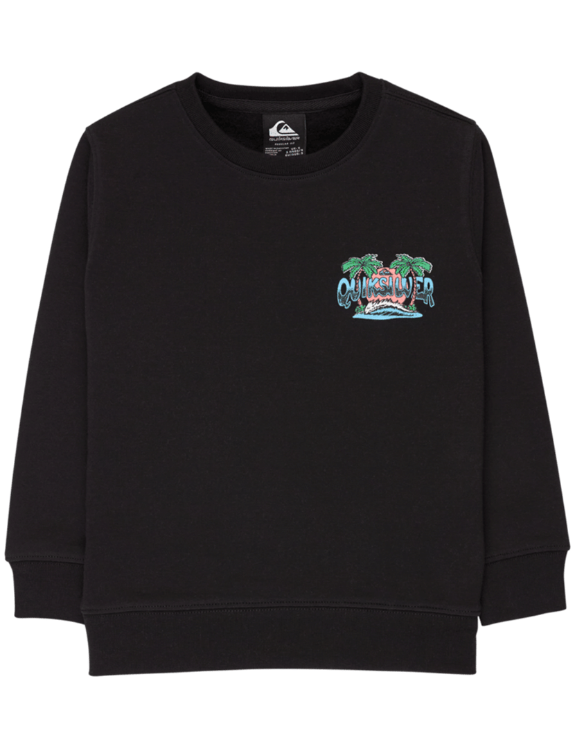Sweatshirt Graphic Crew Preto Kids