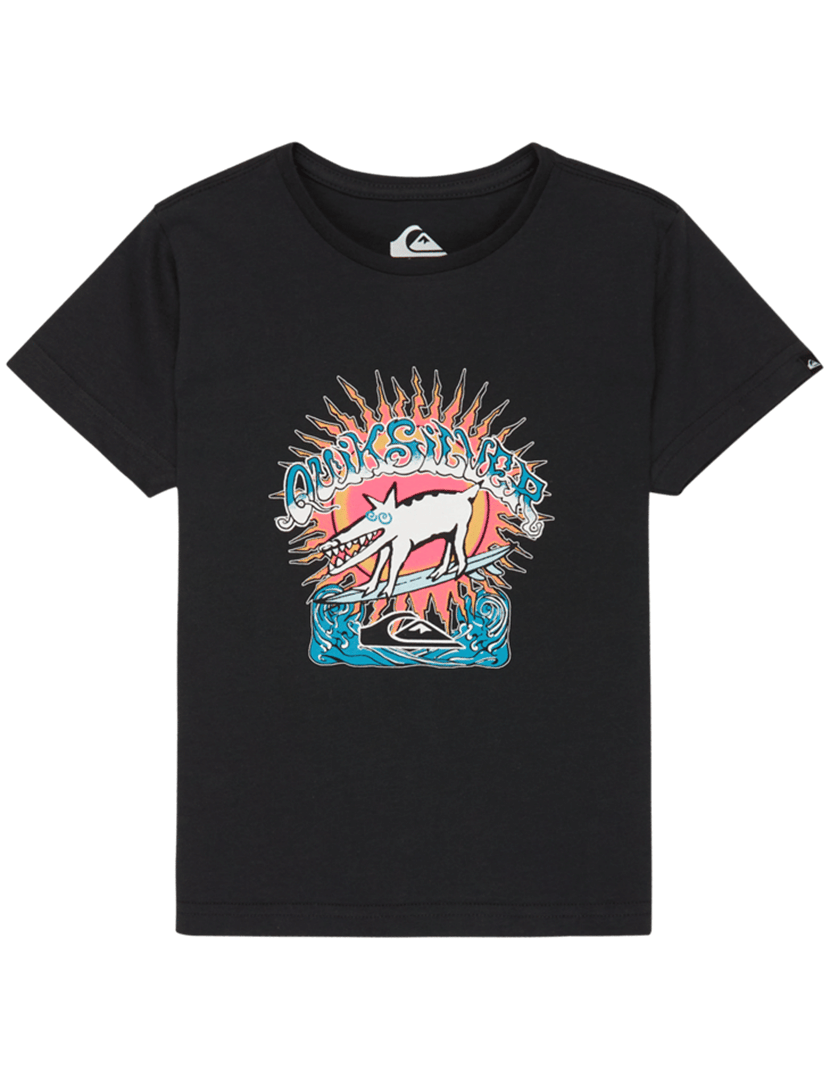 T-Shirt Animal Surfer Preto Kids