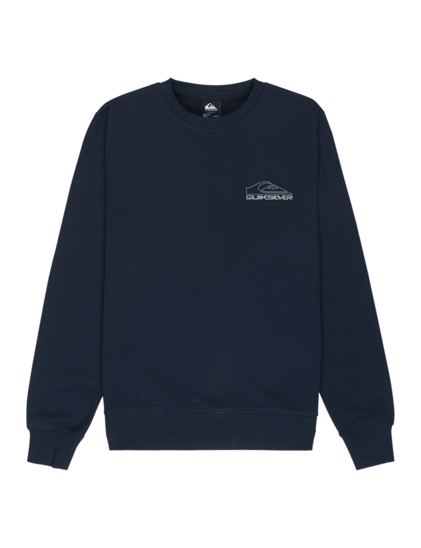 Sweatshirt Basic Graphic Crew Preto